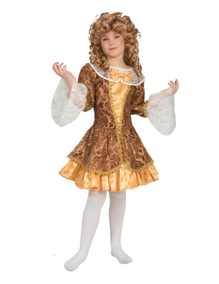 Déguisement Baroque fillette marron