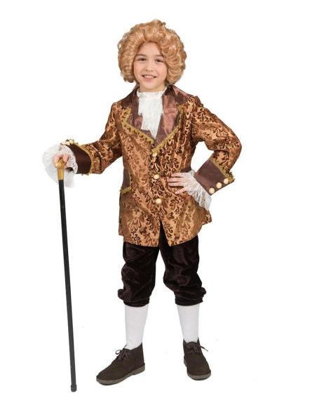 Déguisement Baroque pour garçon (veste, pantalon, jabot
