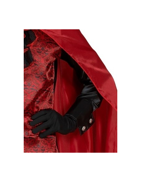 Déguisement Diable chic homme avec gants et jabot avec médaillon
