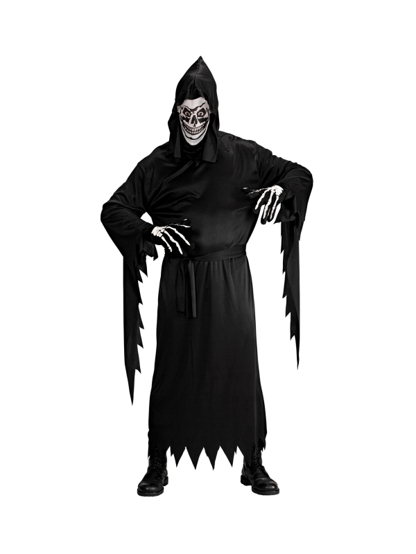 Déguisement Faucheuse homme, noir avec masque du M au XXL