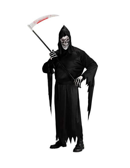 Déguisement Faucheuse homme, noir avec masque du M au XXL