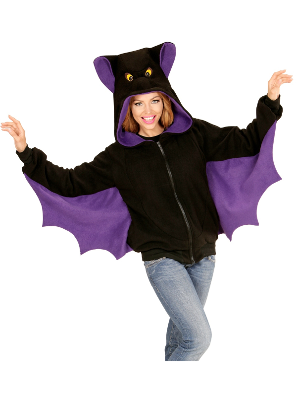 Déguisement Chauve-Souris avec ailes et capuche - du S au XL