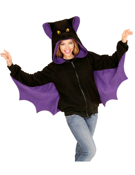 Déguisement Chauve-Souris avec ailes et capuche - du S au XL