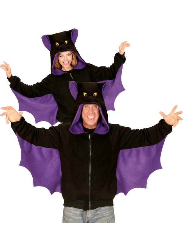 Déguisement Chauve-Souris avec ailes et capuche - du S au XL