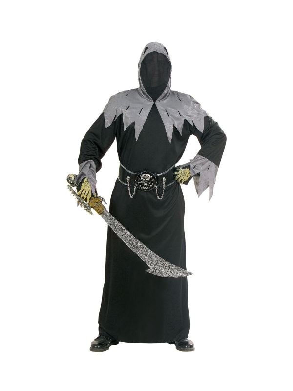 Déguisement prince de la mort avec masque et ceinture crâne 3D