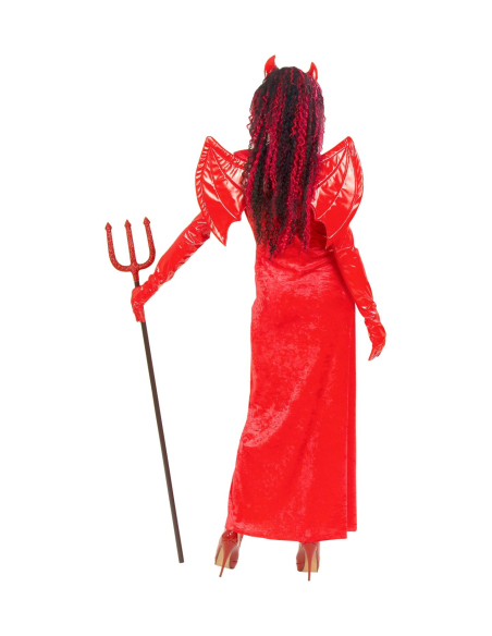 Déguisement diable femme avec ailes et cornes - Taille XL