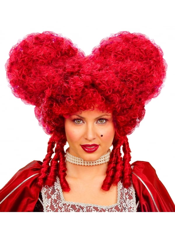 Perruque baroque femme rouge