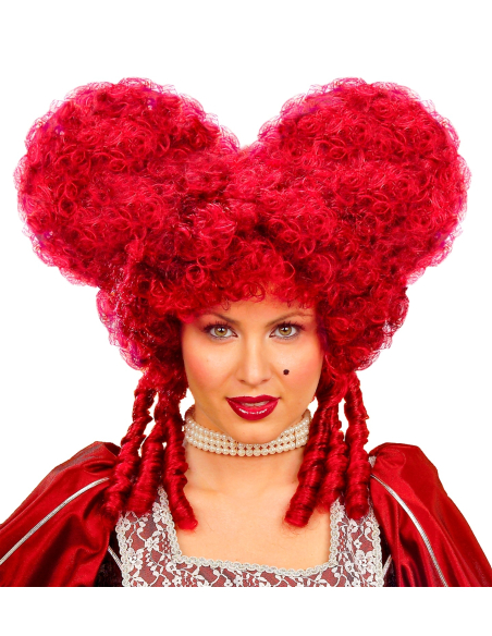 Perruque baroque femme rouge