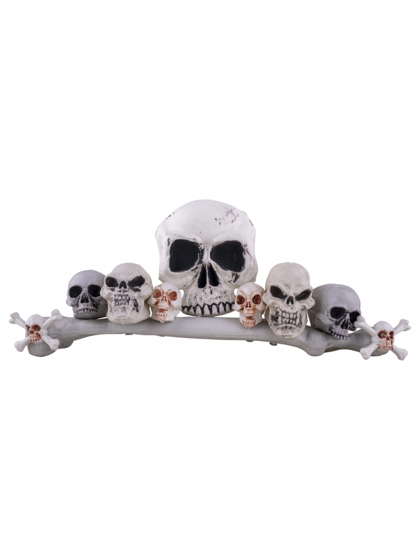 Décoration de table crânes sur grand os - Halloween