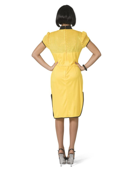 Déguisement Chinoise femme jaune et noir