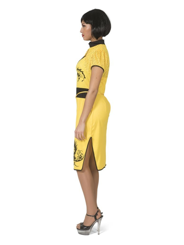 Déguisement Chinoise femme jaune et noir