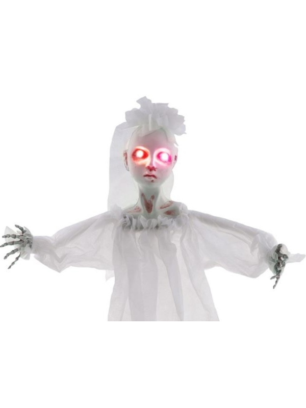 Fillette fantôme 100 cm, à suspendre avec lumière