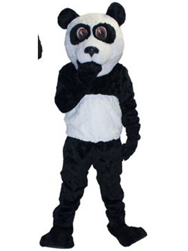 Mascotte de Panda adulte avec accessoires