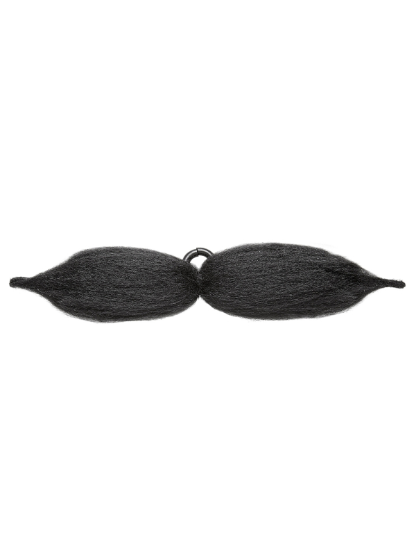 Moustache noire flexible