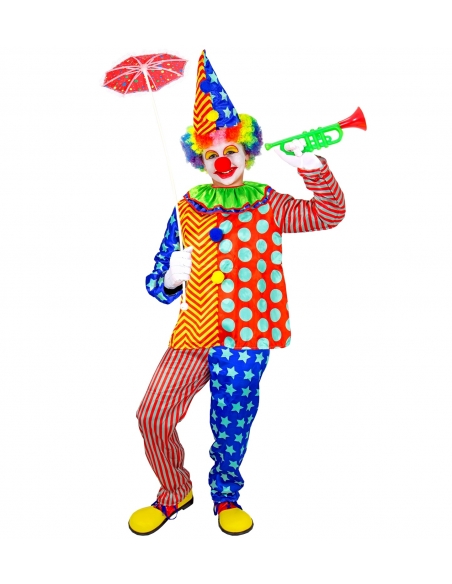 Déguisement Clown enfant avec collerette et chapeau