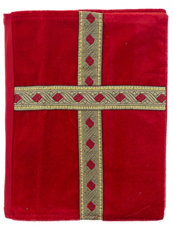 Protège bible - Saint- Nicolas en velours
