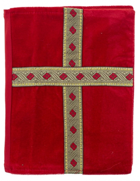 Protège bible - Saint- Nicolas en velours