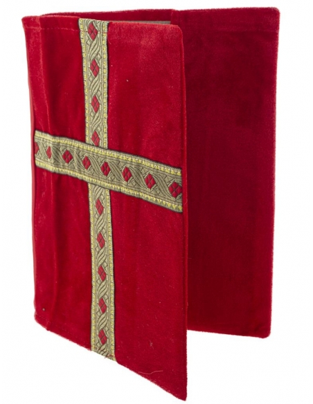 Protège bible - Saint- Nicolas en velours