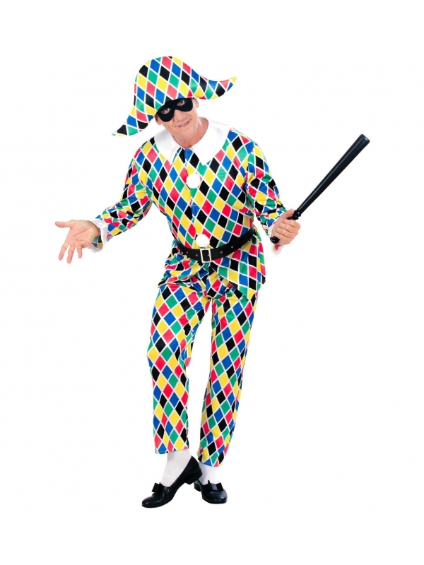 Déguisement Arlequin Homme avec chapeau