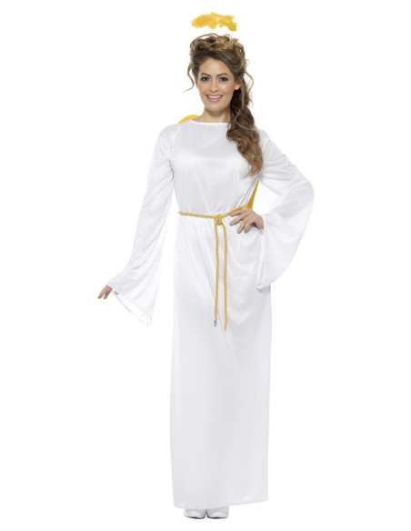 Déguisement Ange Gabriel Adulte Mixte (robe, ceinture, ailes, auréole)