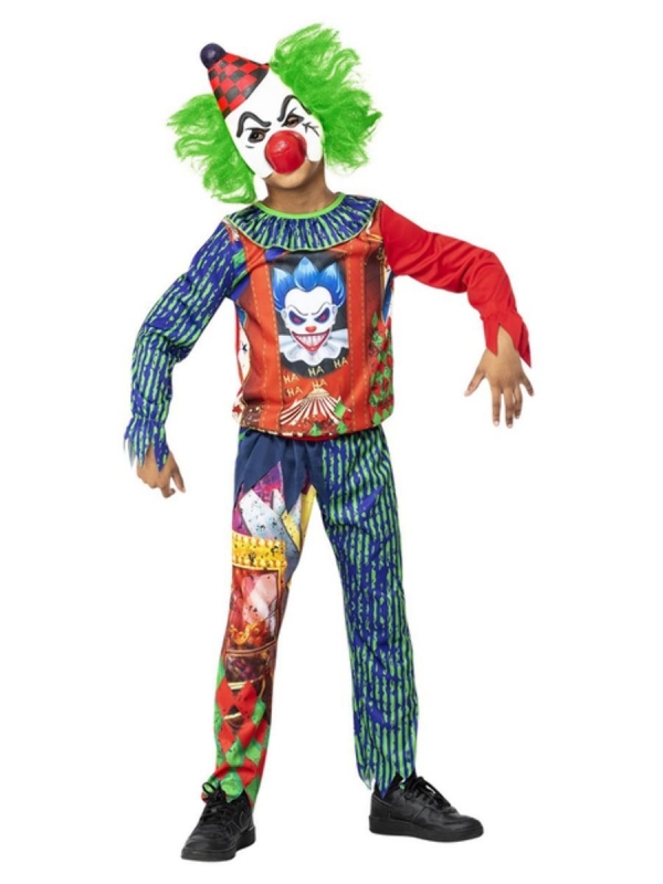 Déguisement Clown de l'horreur enfant avec masque en EVA