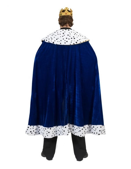 Cape royale bleue adulte, aspect velours