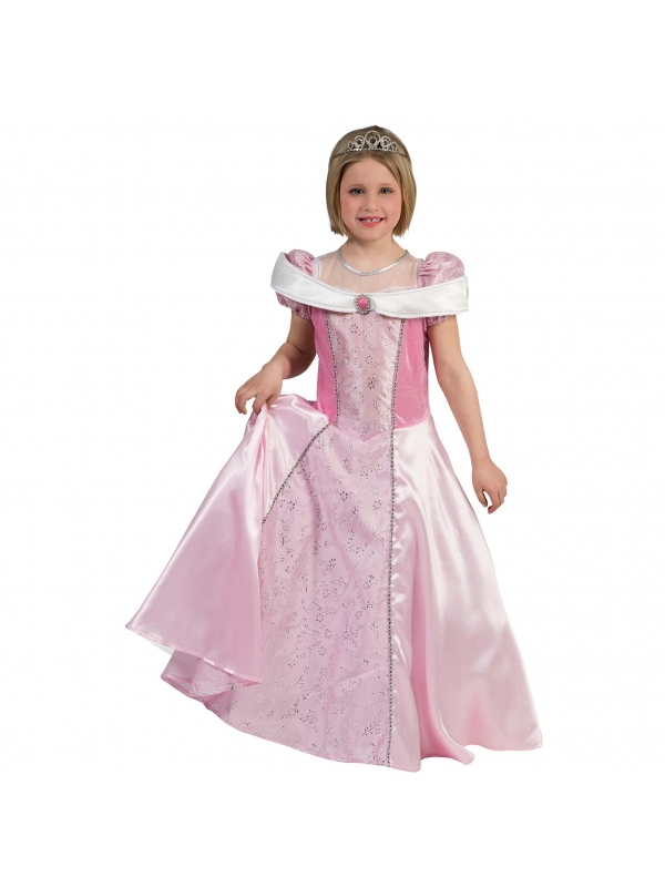 Robe Princesse rose pour fille du 2 au 12 ans