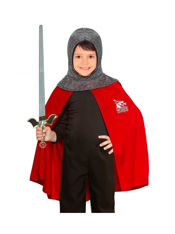Cape guerrier médiéval garçon avec capuche