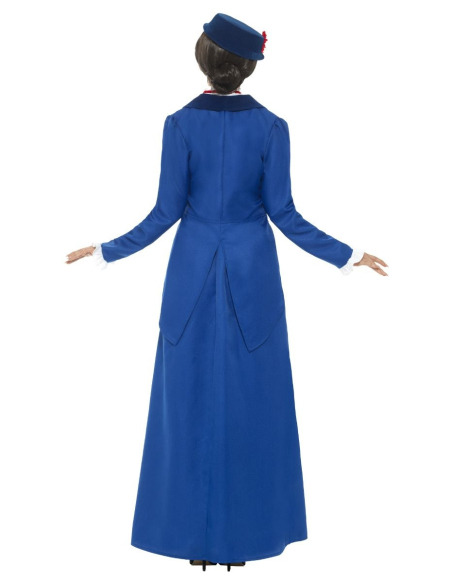 Déguisement nounou anglaise adulte (robe et chapeau)