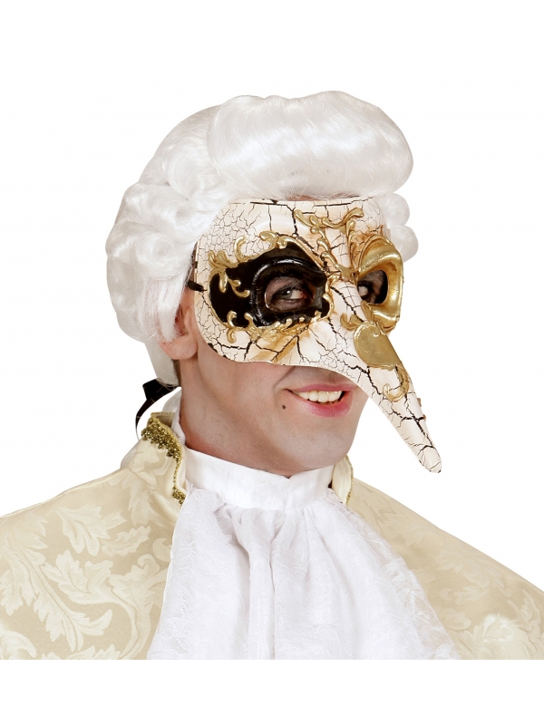 Masque Vénitien de luxe avec long nez
