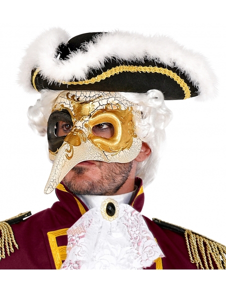 Masque Vénitien de luxe avec long nez