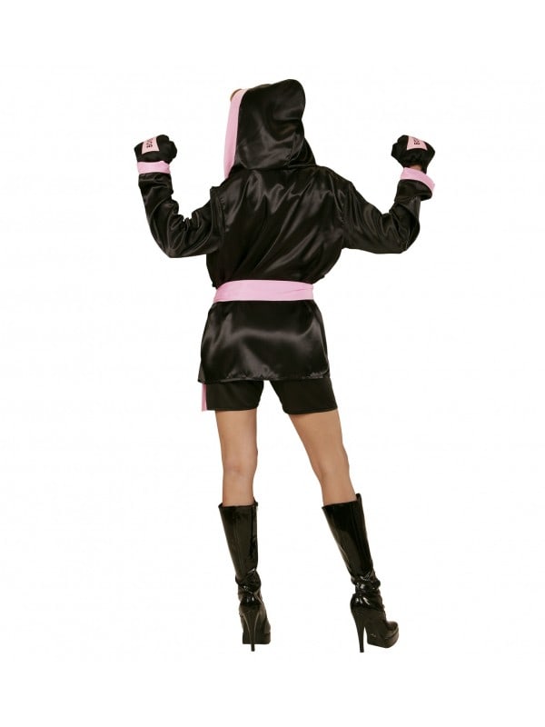 Déguisement Boxeuse femme avec gants de boxe
