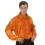 Chemise Disco à jabot Orange homme - M/L au XXL