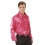 Chemise Disco à Jabot rose homme - M/L-XXL