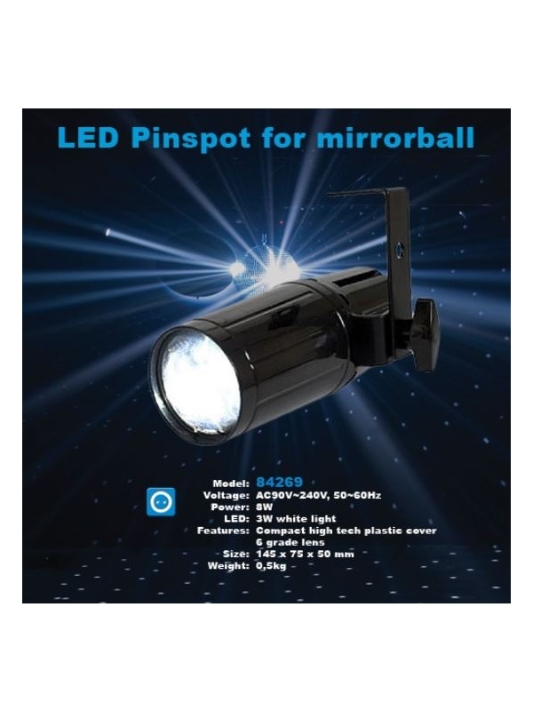 Projecteur point Led pour boule à facettes