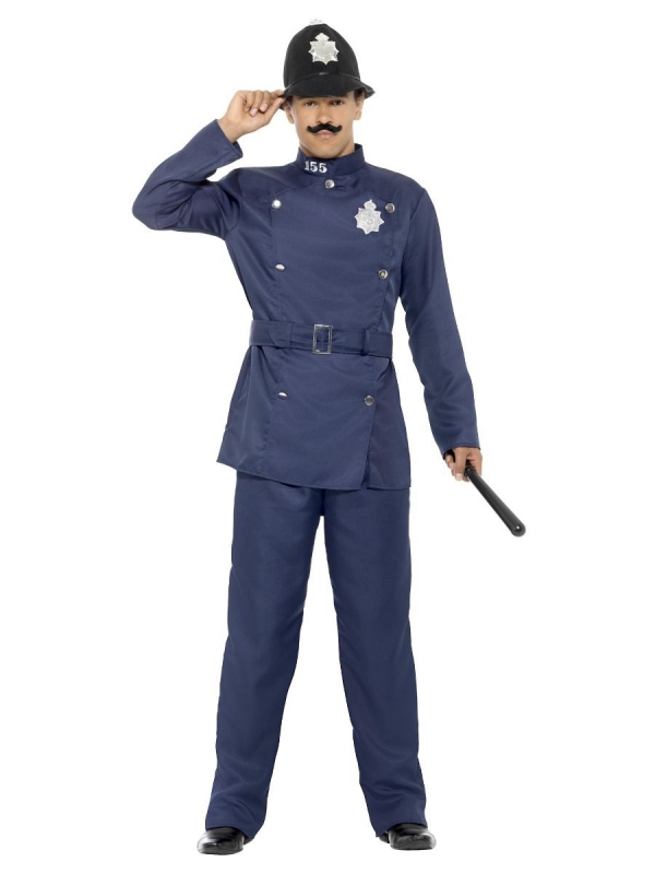 Costume policier anglais adulte (uniforme et casquette)