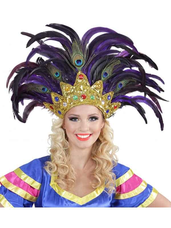 Coiffe Brasilia Show avec plumes et Strass