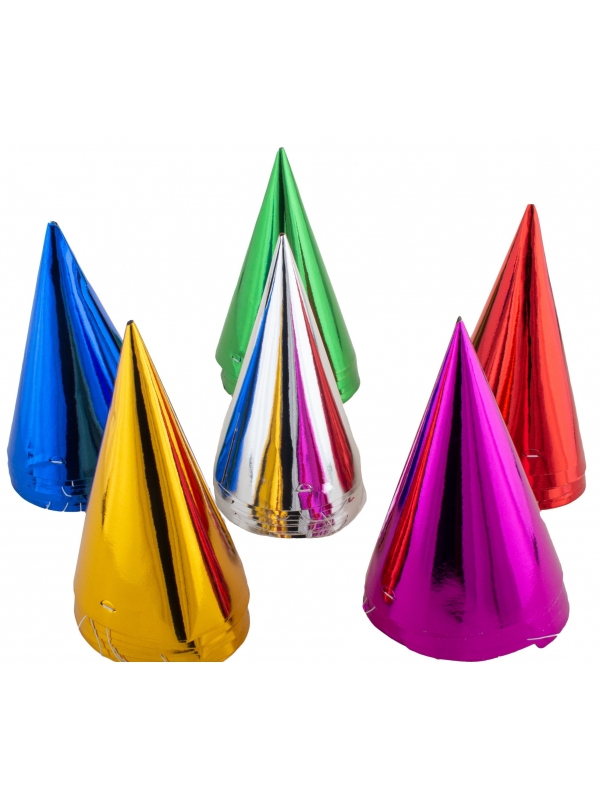 50 Chapeaux de fêtes couleurs holographiques