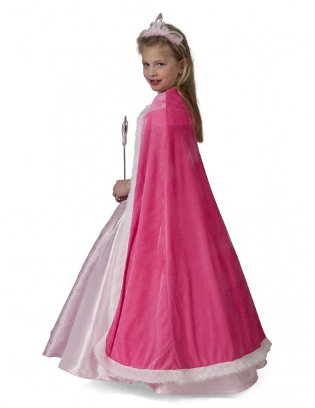 Cape rose de princesse pour fille