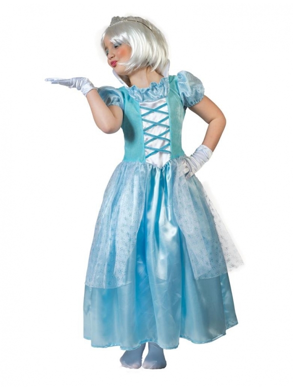 Robe Princesse des glaces bleue fille