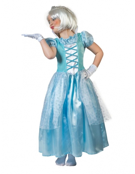 Robe Princesse des glaces bleue fille