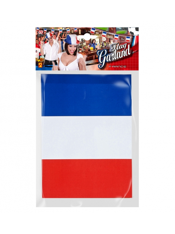 Guirlande Drapeau France 6 m - ignifugée