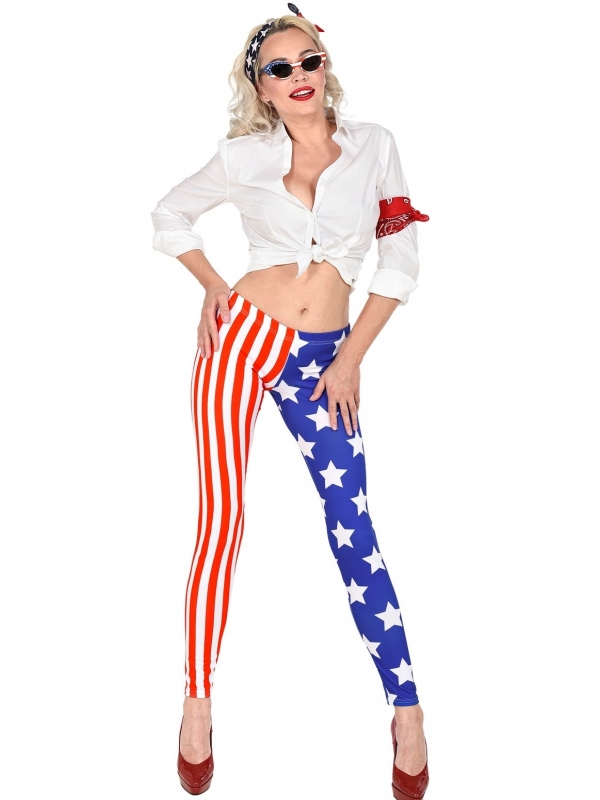 Leggins USA femme du S/M au L/XL