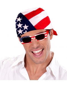Bandana drapeau USA - 55 X 55 cm