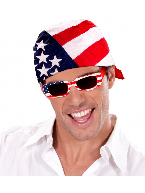 Bandana drapeau USA - 55 X 55 cm