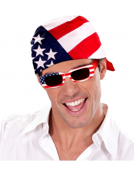 Bandana drapeau USA - 55 X 55 cm
