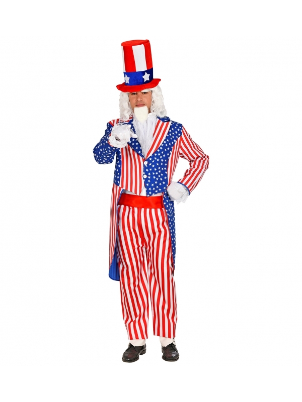 Veste queue de pie homme, couleurs drapeau USA