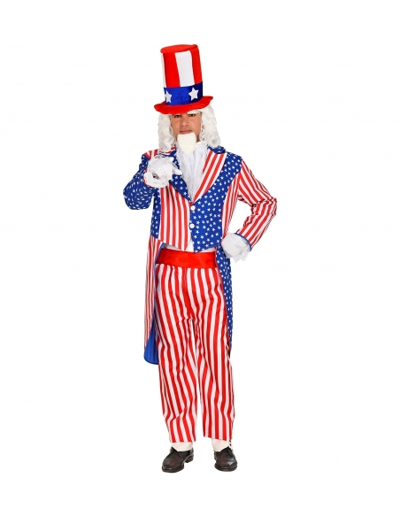 Veste queue de pie homme, couleurs drapeau USA