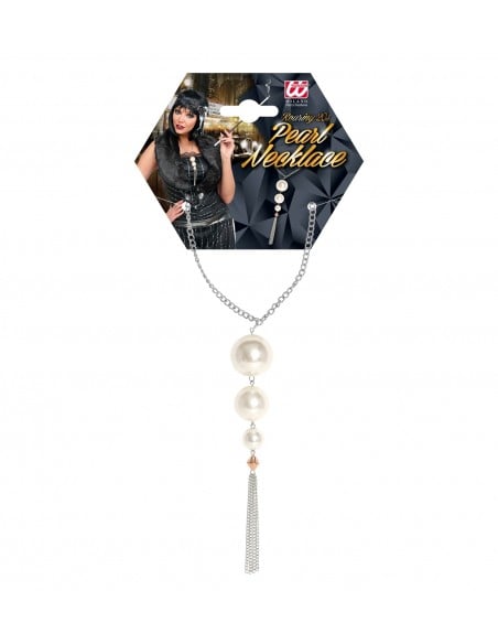 Collier perle années 20 avec pendentif