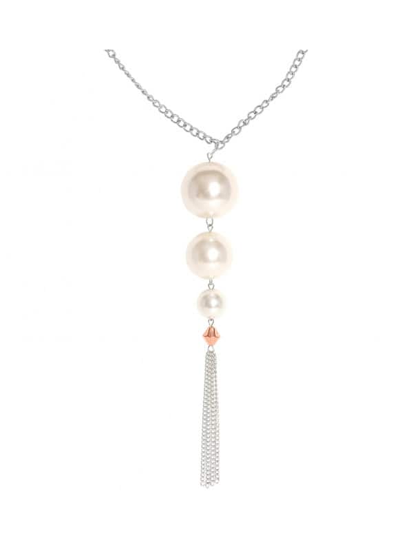 Collier perle années 20 avec pendentif